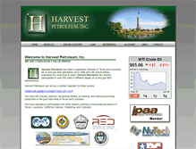 Tablet Screenshot of harvestpetroleum.com